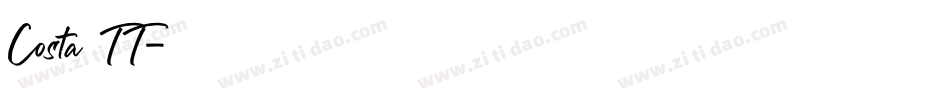 Costa TT字体转换